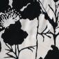 Preview: Viskose Druck Blumen Zweige schwarz creme
